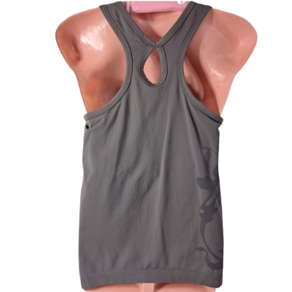 Pro-Fit Seamless Women's Gray Tank Top Bra Support‎ Athletic Size M - Picture 4 of 11